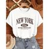 European Size New Arrival 2026 New York Letter Print T-Shirt