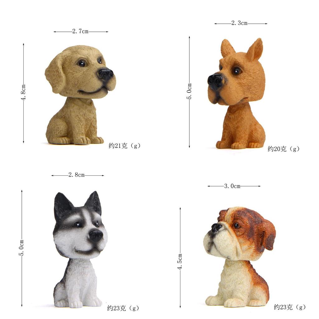 Husky Car Ornaments Resin Models For Auto Interior Decor Gift For Celebration Occasions