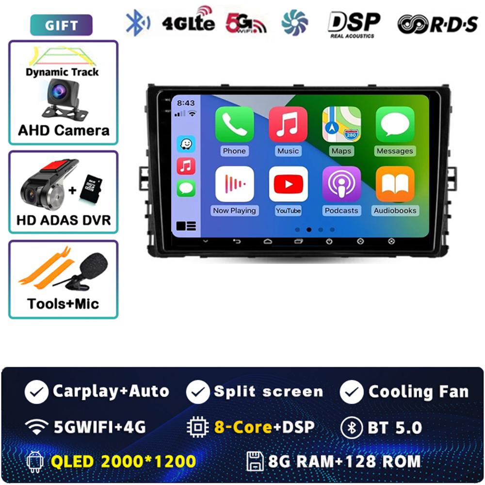 Android 14 Carplay Car Radio For Volkswagen Jetta 7 2018 - 2022 Multimedia Video Player Navigation GPS Stereo 2Din DVD Head Unit