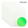 5pcs Glow in Dark HTV Vinyl Sheet Halloween DIY Iron On Transfer for T-shirts/Bags Permanent Luminous Film (30x25cm/20x25cm)