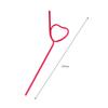 10Pcs Heart Shaped Straws Party Favors for Anniversary Holiday Bridal Shower