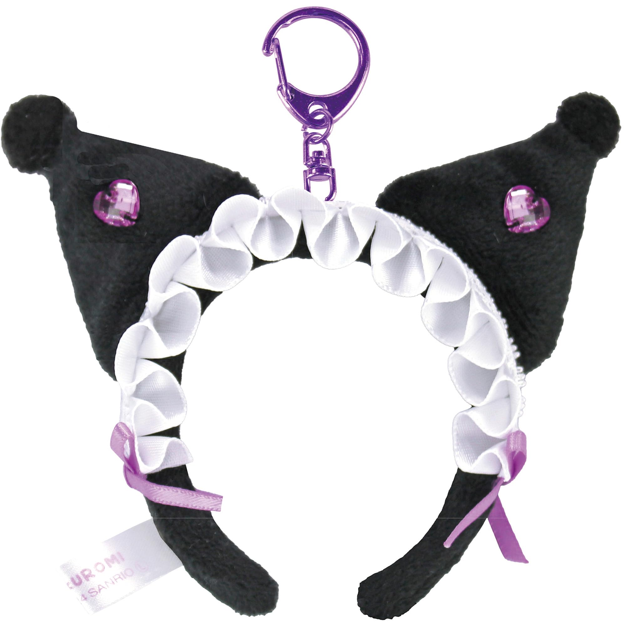 Tsujicell Sanrio Frill Headband Keychain Kuromi