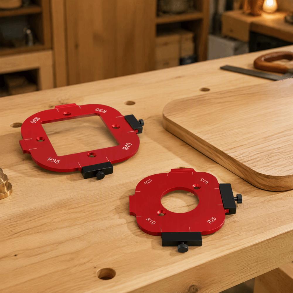3pcs Removable Clip Radius Corner Jig Quick Positioning Corner Rounding Template  For Woodworking