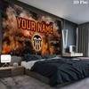 Custom Name,Valencia CF Wall tapestry, aesthetic printed fabric blanket, suitable for bedroom, living room, and home decor.