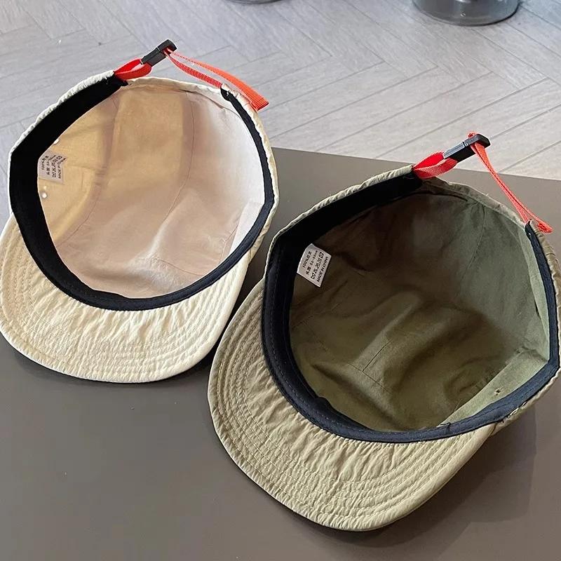 Japanese Style Big Head Circumference Quick‑Dry Baseball Cap, Unisex Soft Crown Short Brim Hip‑Hop Workwear Hat