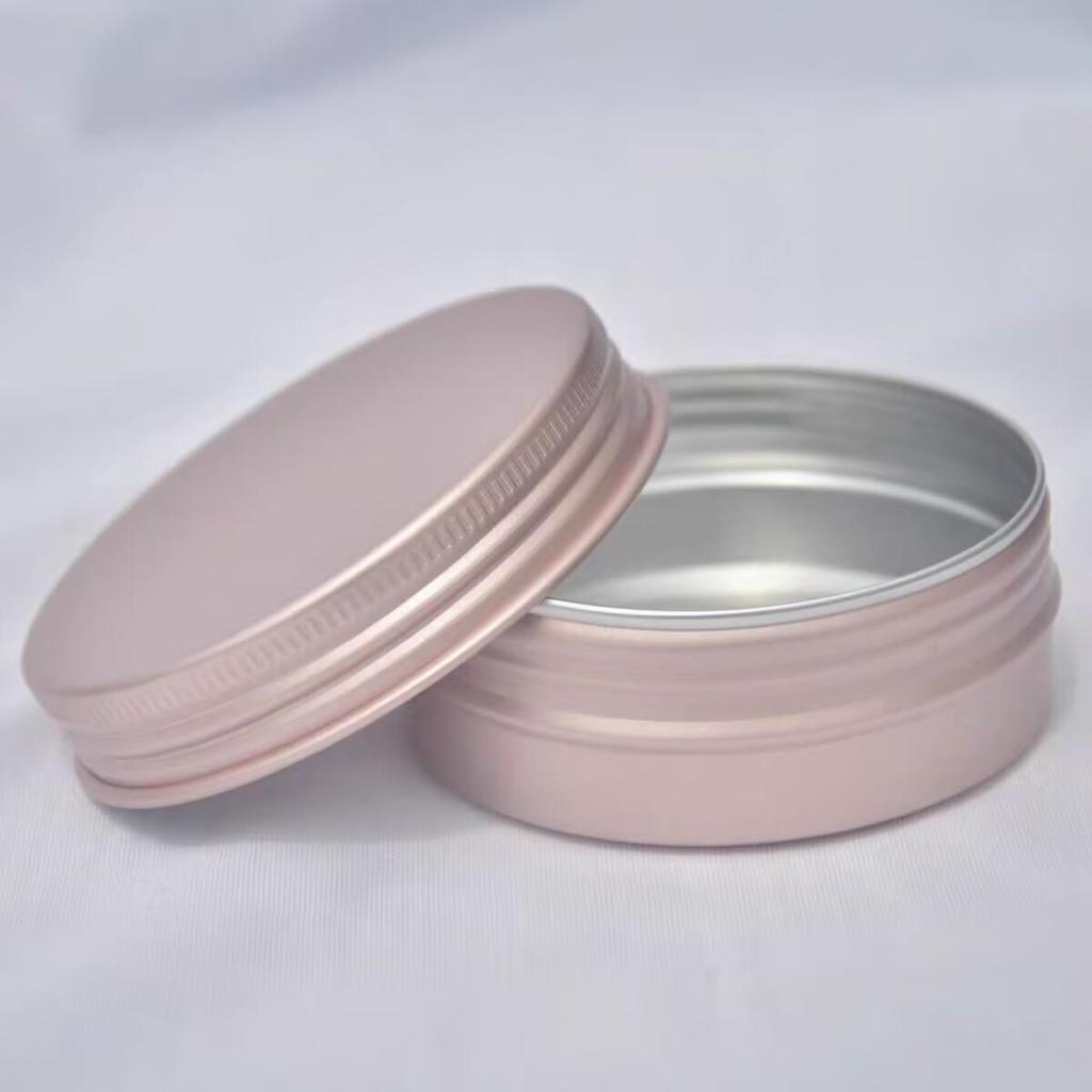 50Pcs Rose Gold Color 60ml Cosmetic Jar 60g Cream Jar 60ml Aluminum Jar 60g Aluminum Tin Container
