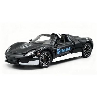 New 1/24 Porsche 918 Spyder Supercar Alloy Car Model Sound and Light Children's Toy Collectibles Birthday Gift