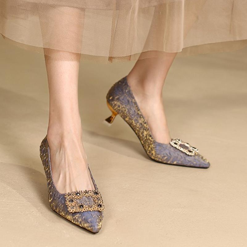 Women Cute Light Weight Spring & Summer 5cm Stiletto Heel Shoes Lady Sexy Party Night Club Pumps Cute Work Shoes