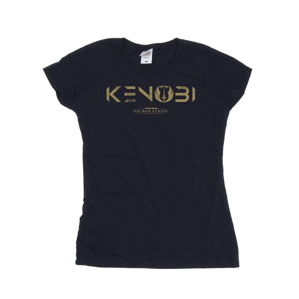 STAR WARS Womens/Ladies Obi-Wan Kenobi Logo Cotton T-Shirt