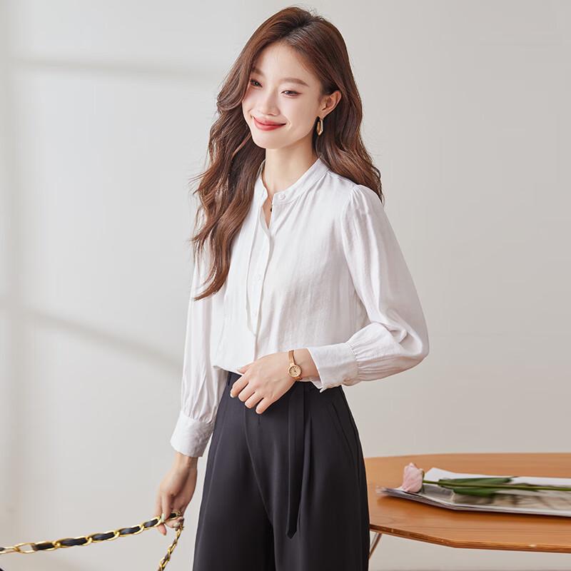 Women's Elegant Non-Iron Chiffon Business Blouse