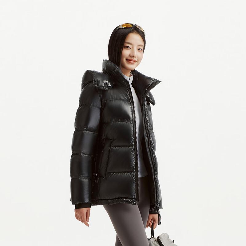 Tanboer Women's Outdoor Detachable Hood Short Down Jacket 62550512