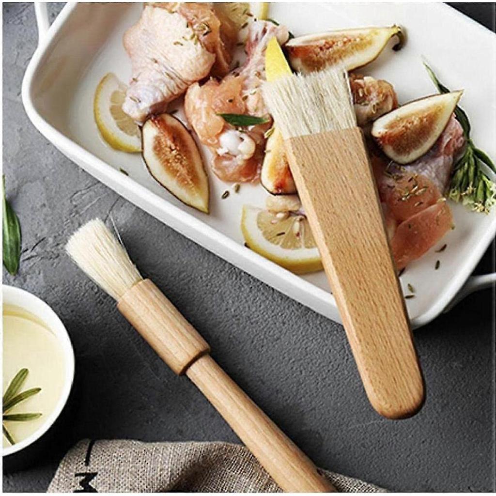 Wood Oil Brushes Brush Handle Grill Butter Kitchen Pastry Brush Cooking Honey Sauce Brush Bakeware