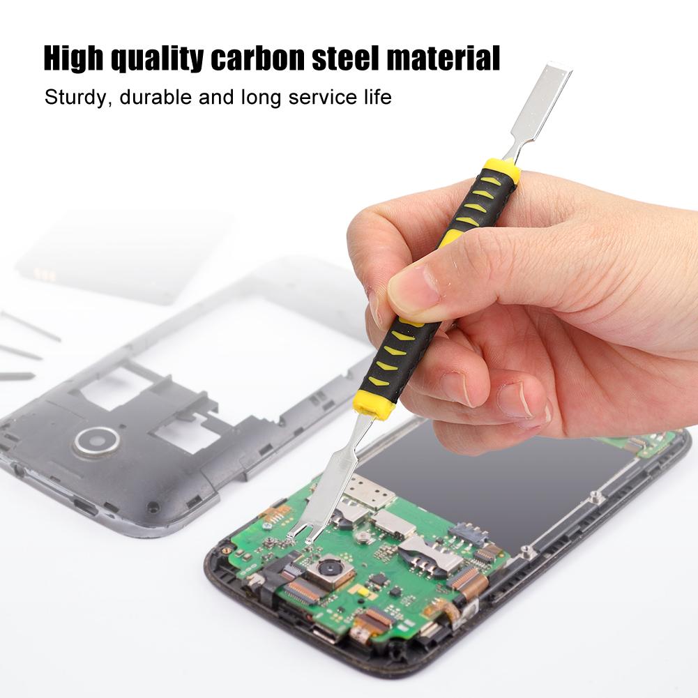 6 In 1 Carbon Steel High Hardness Flat Ends Mobile Phone Pry Bar Removal Opening Tool Knife