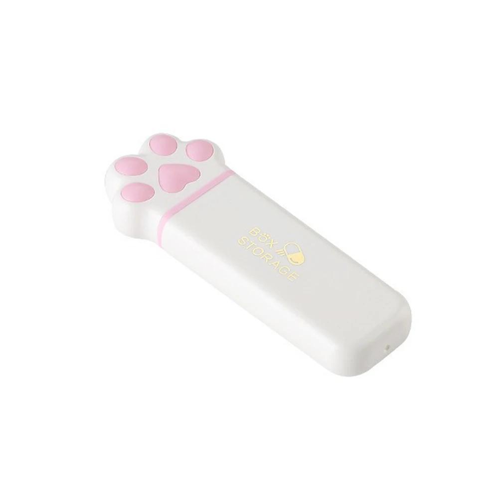 Mini Cat Claw Medicine Storage Box Portable Daily 3Grids Pill Cases Container Organizer Travel Fish Oils Pill Dispenser Box
