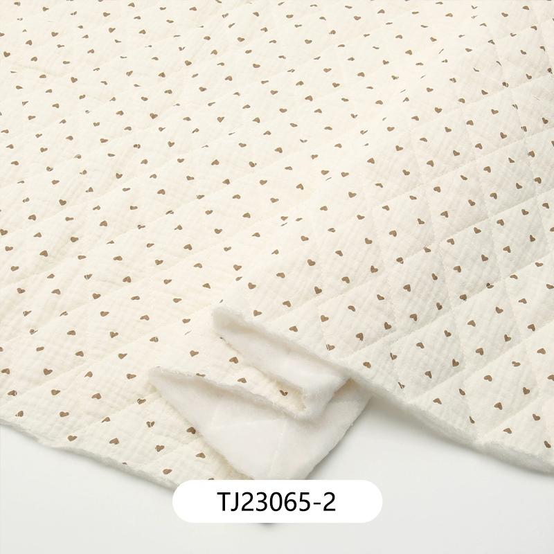 0.5m/1m/2m Thickened Pure Cotton Double-layer Crepe Quilted Cotton Fabric for Blanket Vest Children's Clothing DIY Sewing Fabric