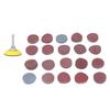 203Pcs 50mm Flocked Sandpaper Female Thread Grinding Disc Cushion Pad Polishing Sanding Sandpaper