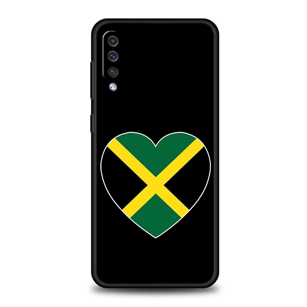 Jamaica National Flag Case For Samsung A56 A36 A26 A24 A16 A14 A12 A32 A50 A70 A22 A30 A40 A34 A54 A42 A52 A04s A06 5G Cover