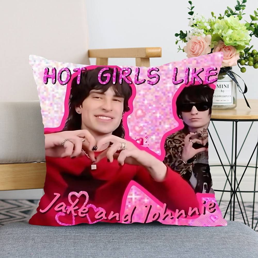 Popular HJake Webber Johnnie Guilbert Throw Pillow Covers Pattern Cushion Cover Suitable For Sofa Bedroom Car Pillow Cover