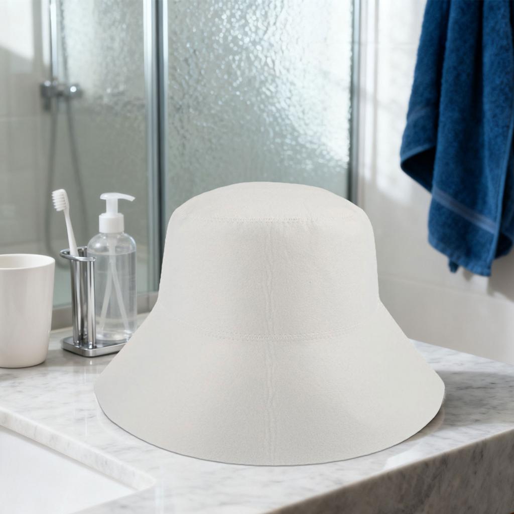 Skin-friendly Felt Bathing Cap 1pcs Anti Heat Head Protection