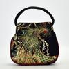 Ethnic Style Embroidered Bag Embroidered Small Bag Peacock Embroidered Mini Ladies Handbag Wrist Bag