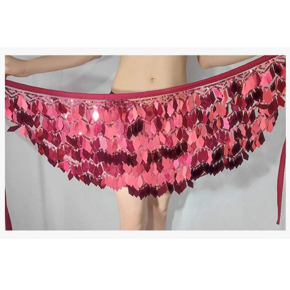 Holographic Sequin Sequin Mini Skirt Lace-Up Design Performance Costume Skirt  Dance Performance