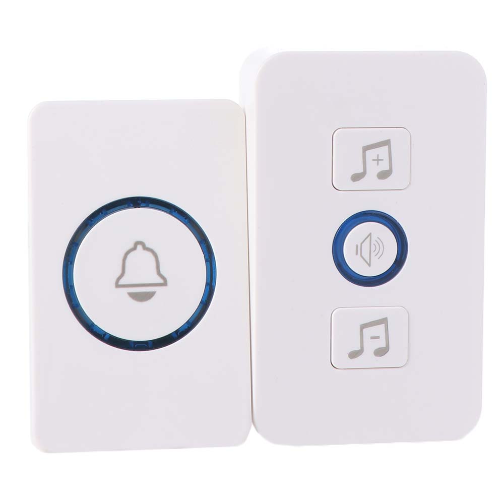 Long Range Waterproof Wireless Doorbell 300M Range 5 Volume Smart Doorbell 60 Chimes LED Light Door Chime Kit Indoor Outdoor Use