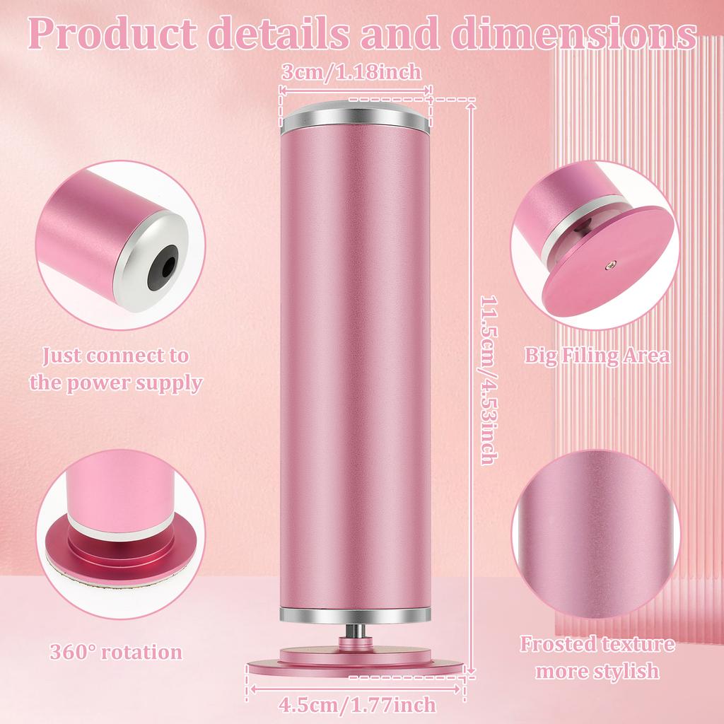 Electric Foot File Adjustable Speed Callus Remover for Feet with 60 Sandpapers Effective Dead Skin and Calluses Foot Care Tool