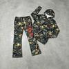 Herre Skovkamouflage Drøm Imiteret Broderi Signatur Hættetrøje + Mikrofiber Sweatpants To-delt Sæt