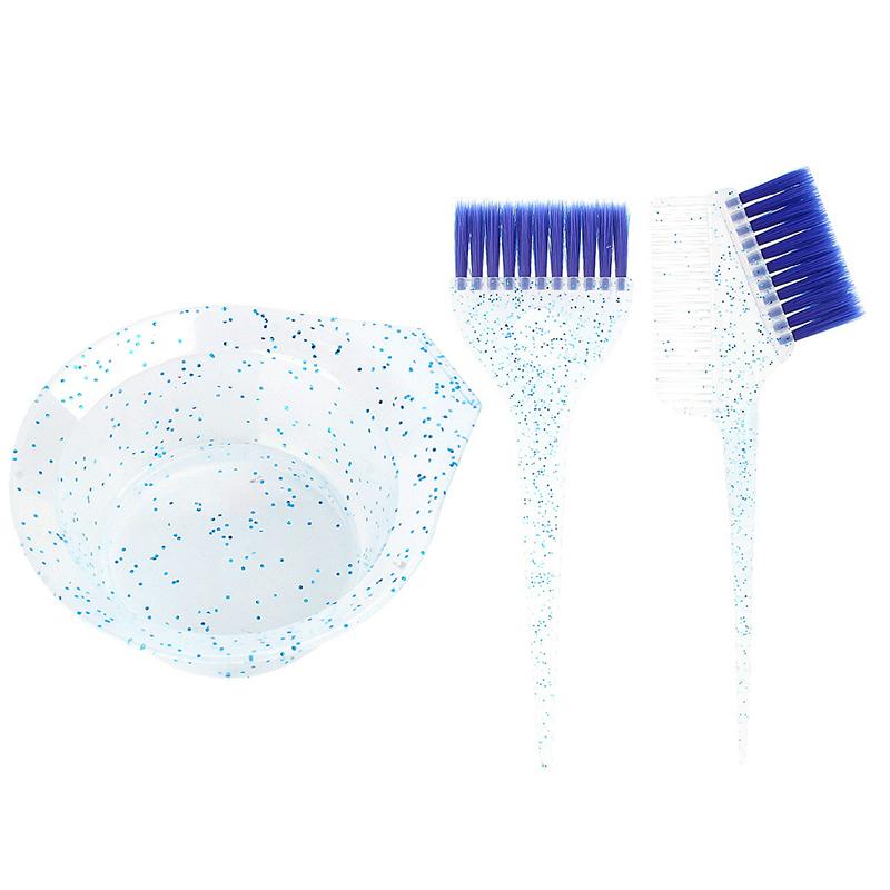 

3 шт./набор средств для окрашивания волос Профессиональный набор для окрашивания волос для салона парикмахера Окрашивание волос Краска для волос Кисть Чаша Прическа