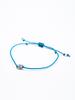 Harang Hr 294B_Cube Pendant Fabric Bracelet (Blue)