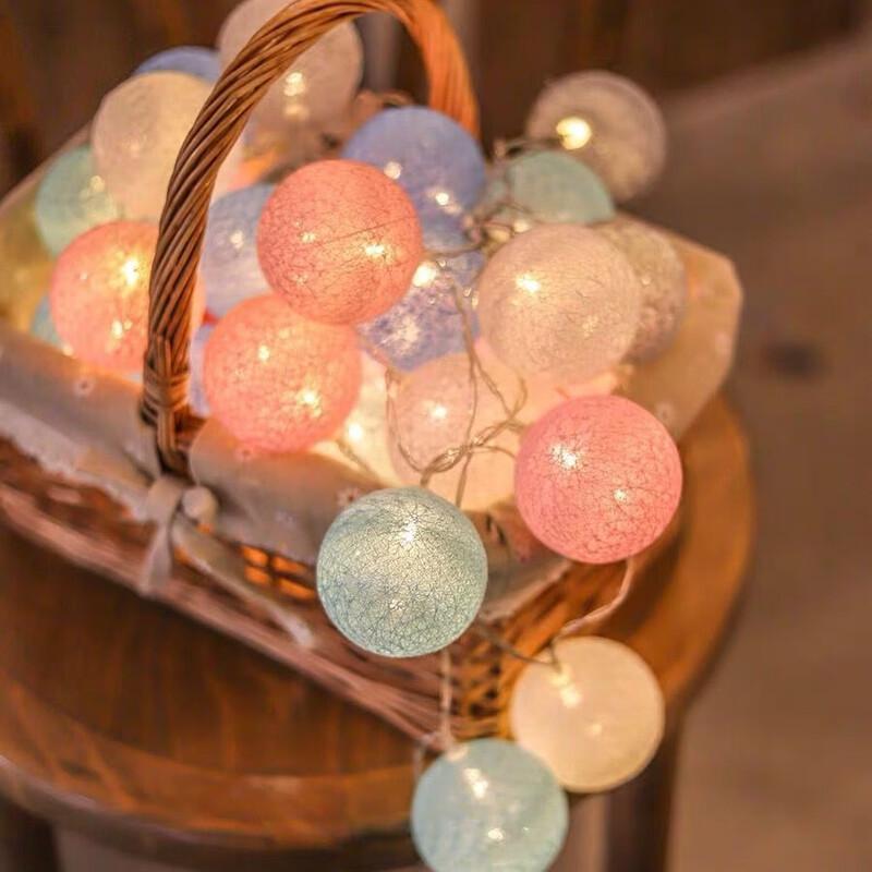 Cotton Ball String Lights