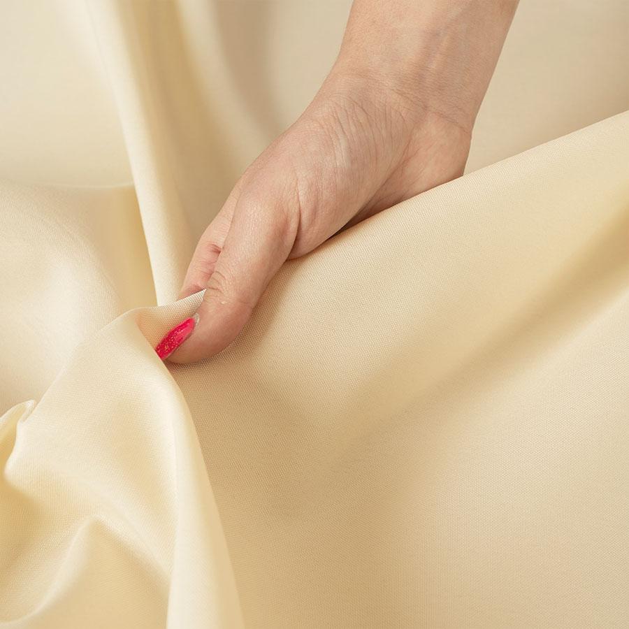 Gardenia - Ready-Made Grommet Curtain - 140X220 Cm - Dark Cream