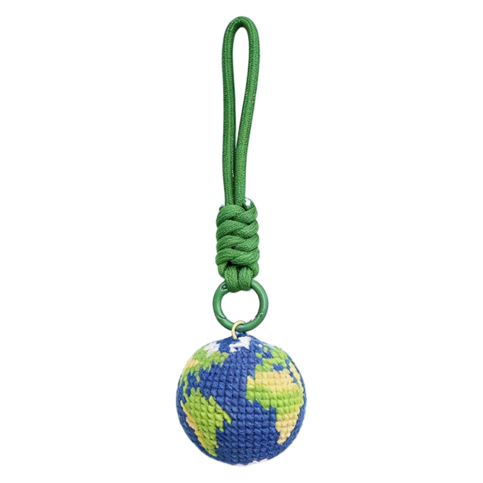 

Handmade Pendant, Crocheted, Finished Bag Decoration One Size синий