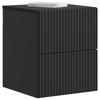 Wall Mounted Nightstand Black 33 x 34.5 x 40 cm