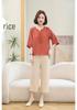 Stylish Plus Size Cotton & Linen Summer Top for Middle-Aged and Elderly Women