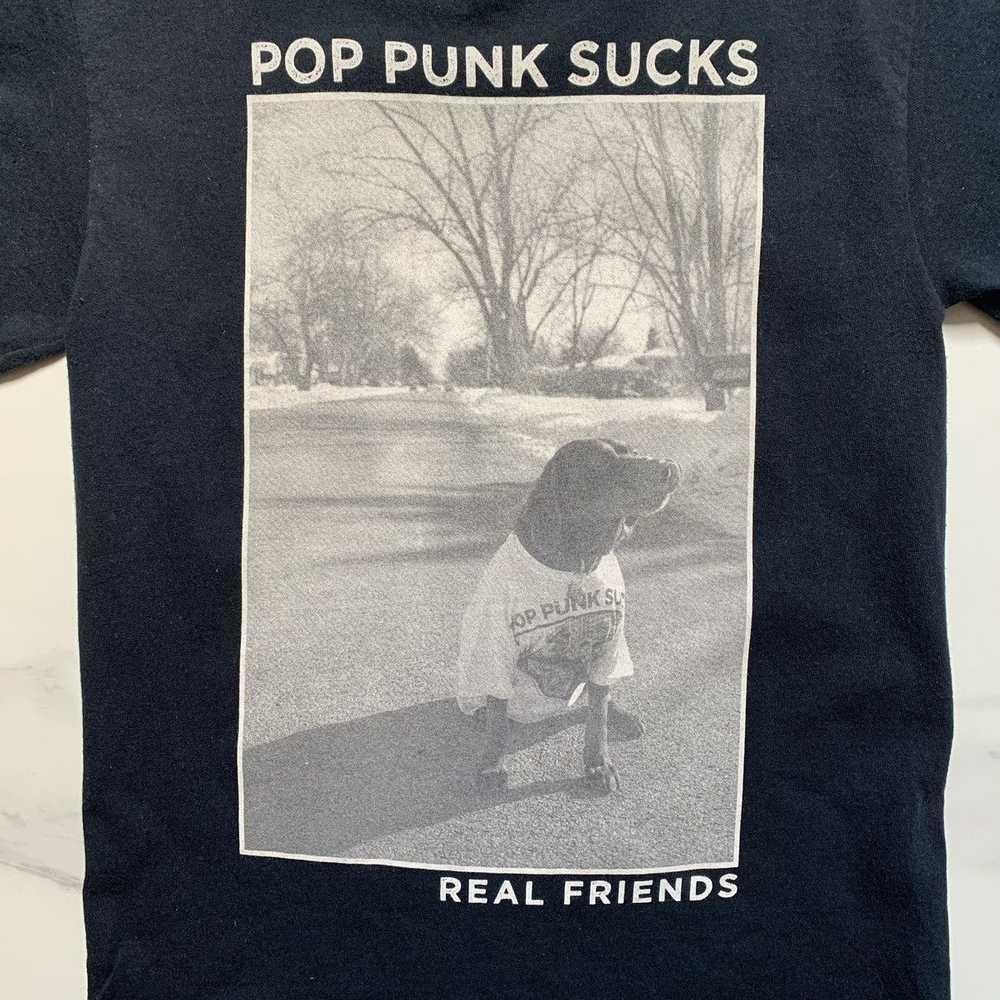 Real Friends Pop Punk Sucks Dog Unisex Cotton S to 5XL T-shirt BT1427 Unisex T-Shirt S