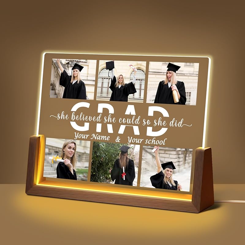 Personalized Graduation Gifts for Her, High School College Graduate Gifts for Girls BFF Daughter Women, Graduation Decoration Class of 2025, Custom