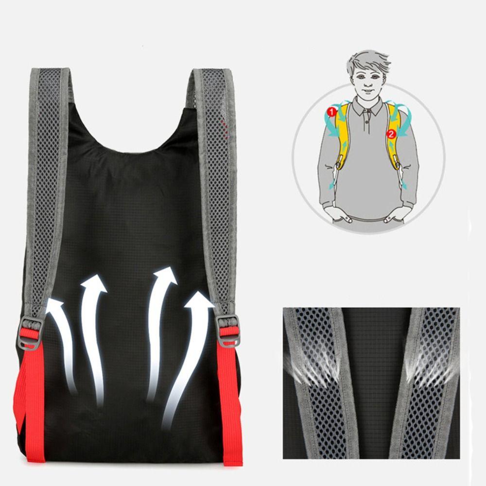 Foldable Sports Backpack Waterproof Nylon Fabric High-capacity Camping Backpack Ultra Lightweight Hiking Daypack