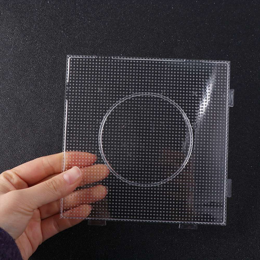 4Pcs High Temperature Resistance Fuse Beads Pegboards Square DIY Material Template Educational Use