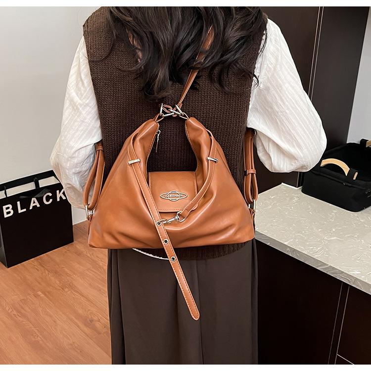 Women's large-capacity new autumn and winter leisure shoulder messenger commuter bag multi-functional backpack