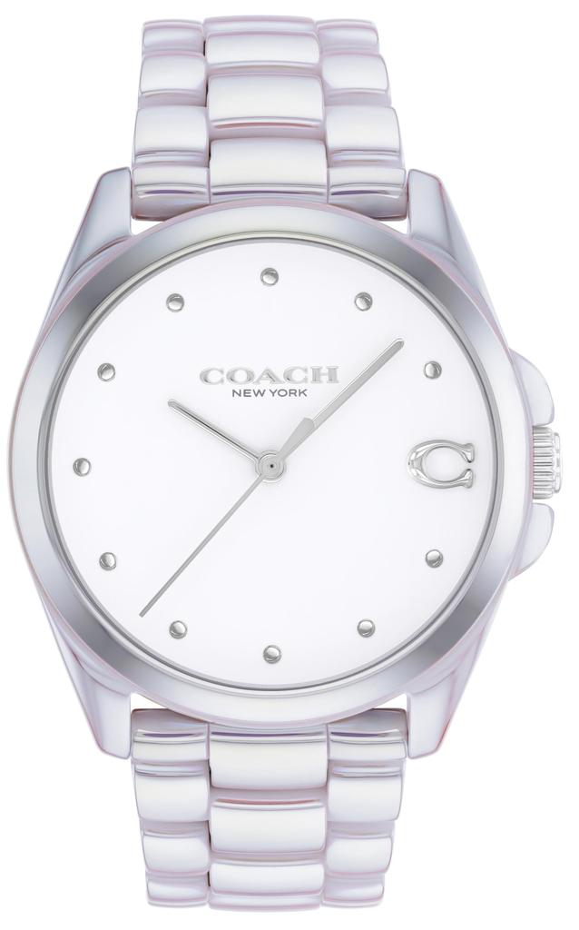 COACH GREYSON White Dial Ceramic Band 14504390