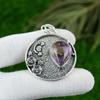 Natural Star Amethyst Gemstone Pendant 925 Sterling Silver Jewelry For Women