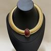 Metallkette Schlangenknochenkette Halskette Gold Dicke Kette Halskette Übertriebene Schlüsselbein Kette Geschenk
