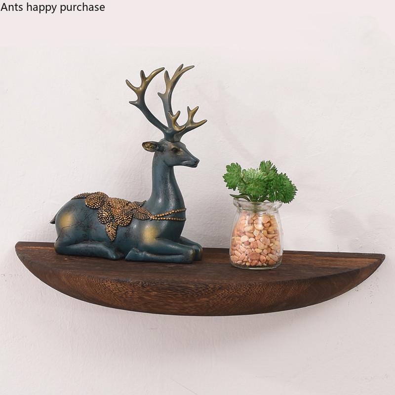 Raft de perete Paulownia, din lemn masiv, pentru decorare, montat pe perete, suport de depozitare, fundal pentru sufragerie, raft decorativ de organizare