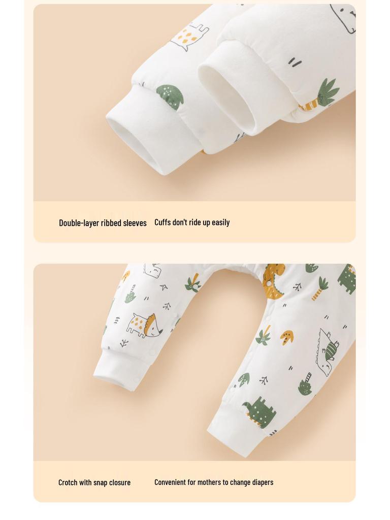 2025 A/W Baby Anti-Kick Pure Cotton Sleep Bag - Thick, Warm, Split-Leg Pajamas