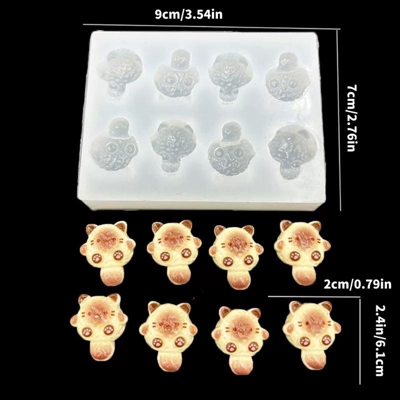 Transparent Silicone Mold Reusable for Epoxy Resin Casting Creating Cats Themed Accessories Making Mould