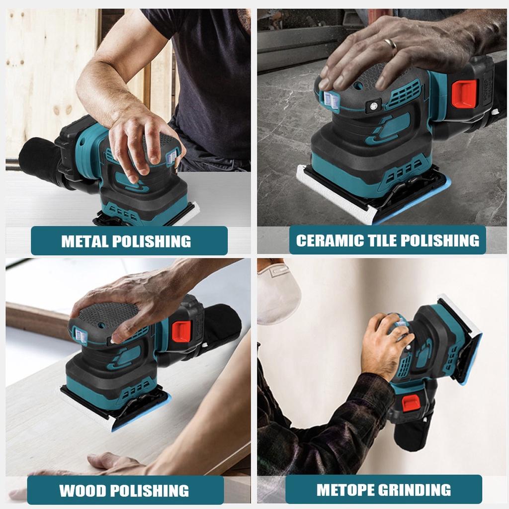 8000/10000/12000RPM Brushless Random Orbital Electric Sheet Sander Dust Exhaust Power Tools Wood Grinder Polishing Machine