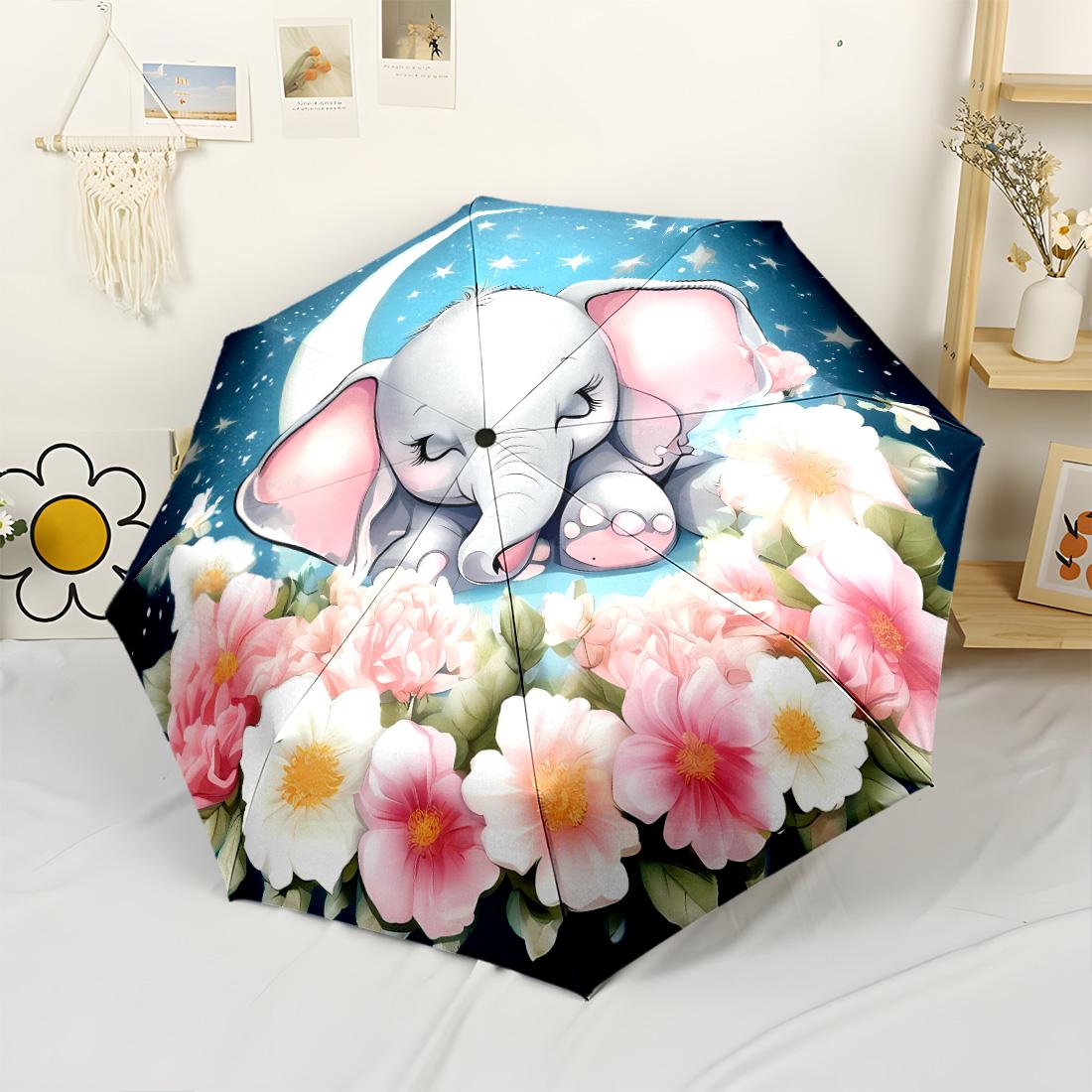 

Elephant Love Connection 8 Ribs Compact Design Perfect for Outdoor Adventures Outdoor Accessory