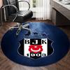 Personalized BJK Round Chair Office Rug - Perfect for Mat, Office Chair & More - Ideal Gift for Birthdays and Holidays