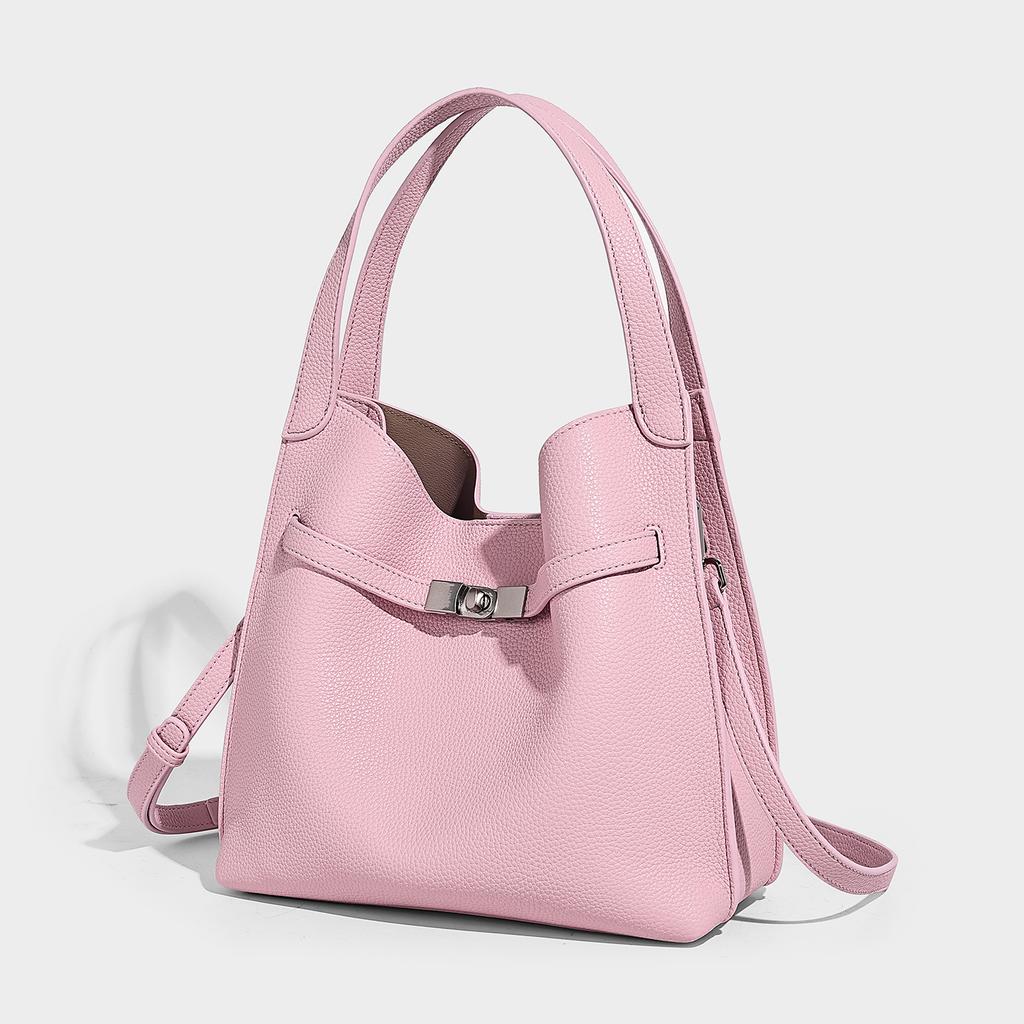 Tote Bag with High-end Feel, Casual and Lazy Style, Buckle Underarm Bag, Shoulder Bag, Crossbody Bag, Vegetable Basket